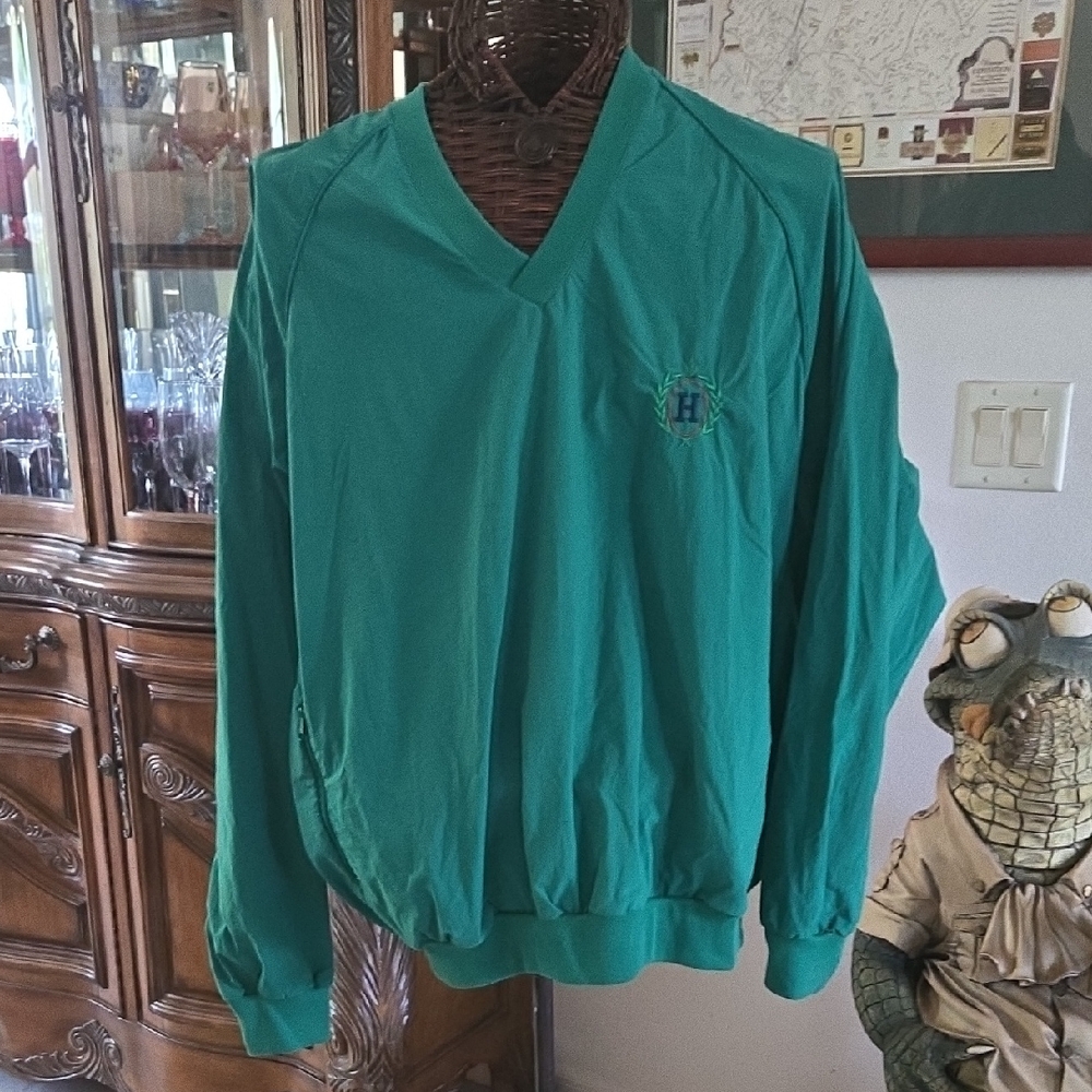 Green H-Logo Men's Sweater